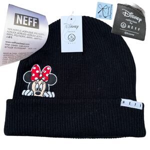 NEFF Disney Peek Minnie Mouse Black Beanie Hat
